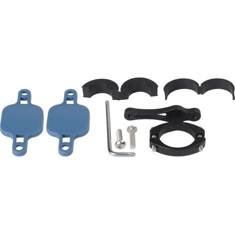 Support de localisation antivol caché pour AirTag, support de vélo ABS avec vis hexagonales, résistant aux intempéries, noir (bleu) (1/5)