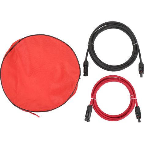 Câble extension solaire Toivize 10AWG 3m MC4 IP67 Cuivre étamé Rouge Noir pour Camping-car Van (1/5)