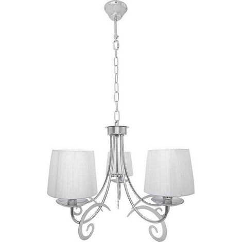 FABRILAMP Lampara clasica con pantallas LUXOR cromo 5 l (1/2)