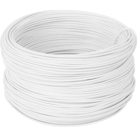 Lien de serrage 100 m en fil de fer zingué blanc, fait main pour branches de vigne, robuste et durable, attache de protection de 0,55 mm (1/4)