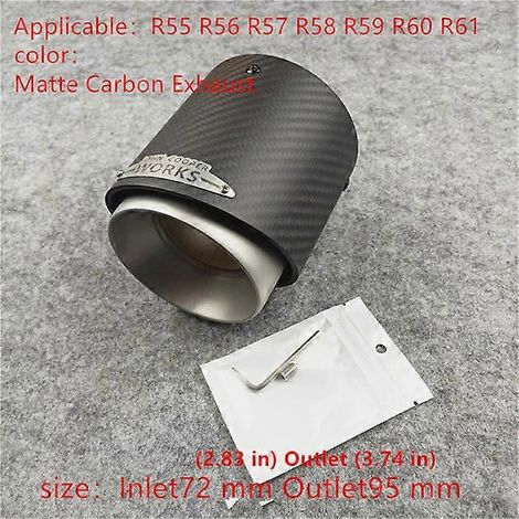 Tubo de escape de fibra de carbono, accesorio para coche Mini Cooper F54 F55 F56 F57 R60 R61 F60 R55 R56 R57 R58 R59 S JCW (1 pieza) (1/5)