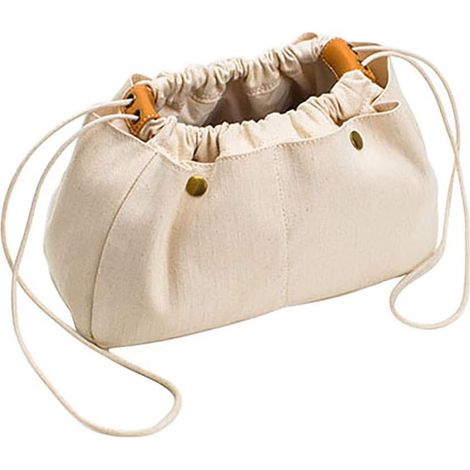 Sac de rangement sac à main en toile, 6 poches (M)