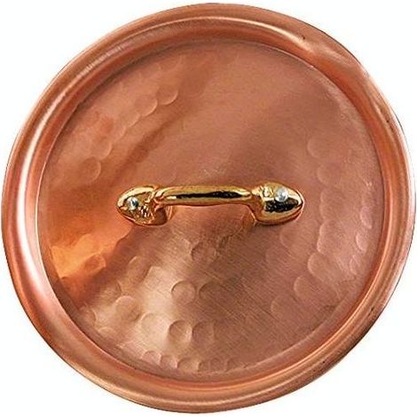 Vigor 9407922 Coperchio in Rame Stagnato per Casseruole e Tegami Diametro 22 cm colore Rame
