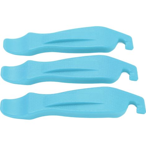 3 pièces démonte-pneus vélo nylon antidérapant haute dureté outil de réparation pneu bleu (1/5)