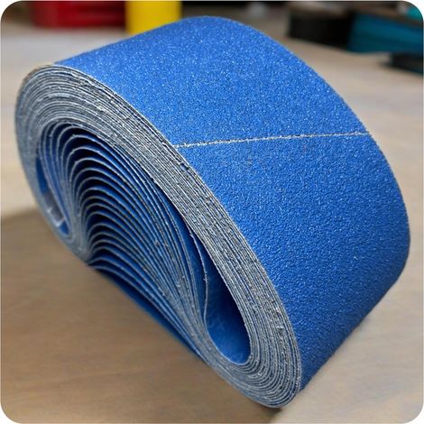 20 Pièces Bandes Abrasives 75 x 533 mm Grain 40 (1/5)
