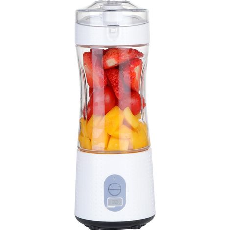 JANMIR-(Blanc) Blender portable pour smoothies et milkshakes, Topesct Mini Blender à jus frais 380 ml 4000 m (1/5)