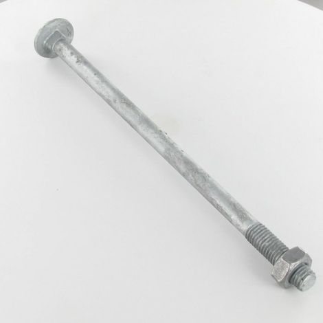 Boulon (vendu avec Ecrou) TRCC JAPY tête ronde collet carré M12X160 Filetage partiel Forte tenue à la corrosion-5 pièces