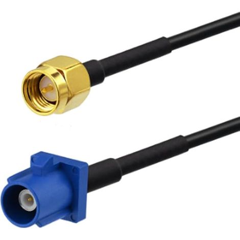 Câble Fakra C à SMA Mâle, Adaptateur Antenne GPS Voiture, Câble Pigtail RG174 pour Antenne GPS Voiture, Module de Suivi, DVR, Navigation, Systèmes Télématiques et Récepteurs Automobiles, 15 cm