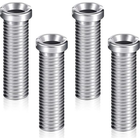 Spülbeckenkorb aus Edelstahl, Schrauben, Abflusssieb für Haushaltsspülen, 4-teilig (1/4)