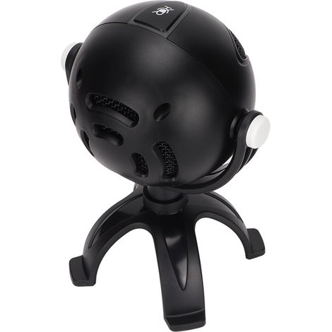 Microphone à condensateur USB ME7, microphone filaire de bureau Plug and Play avec indicateur LED pour l'enregistrement de jeux.