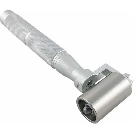 Rouleau Pression Rouleau de Pression Inoxydable 40mm 6.77 pouces Rouleau a Pression Rouleau Pression avec Antidérapant Alliage D\'aluminium pour Poignée Décoration de La Maison Papier Peint Outil (1/5)