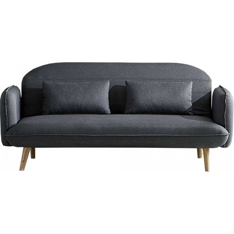 Divano-letto scandinavo 3 posti grigio SOTCHI