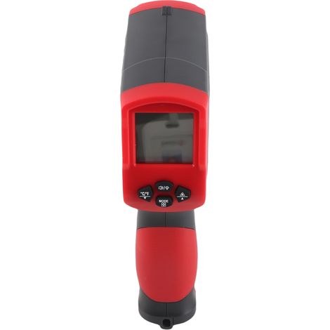 Thermomètre industriel sans contact infrarouge avec mémoire de 99 mesures, écran LCD rétroéclairé et alarme sonore, idéal pour barbecue, four à pizza, réfrigérateur et plaques de cuisson (KM-IT800ST - (1/5)