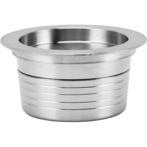 Capsule de café réutilisable en acier inoxydable avec filtre intégré et cuillère intégrée, accessoire pour machine à café Lavazza A Mio. Utilisation facile. (1/5)