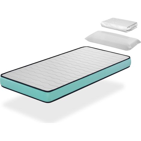 Pack Colchon 90x200 CAMA INFANTIL - Altura 14 CM CONFORT PRO + 1 Almohada junior 90x35 + 1 Protector colchon 90x200 cm (1/5)