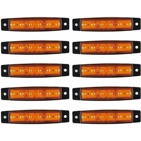 Feux de Position Camion 10PCS LED Feux De Signalisation Latéraux Feux de Gabarit Latéraux DC 12V LED Feux De Position CôTé Lampe Accessoires De Camion pour Bus Camions, Remorques (1/4)