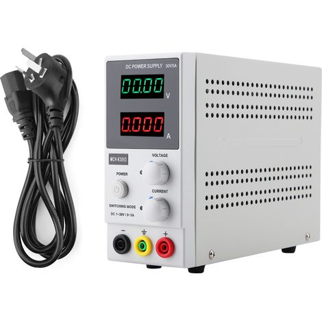 Alimentation stabilisée DC réglable 30V 5A MCH-K305D, écran mini 4 chiffres, prise AU 220V CA (1/5)