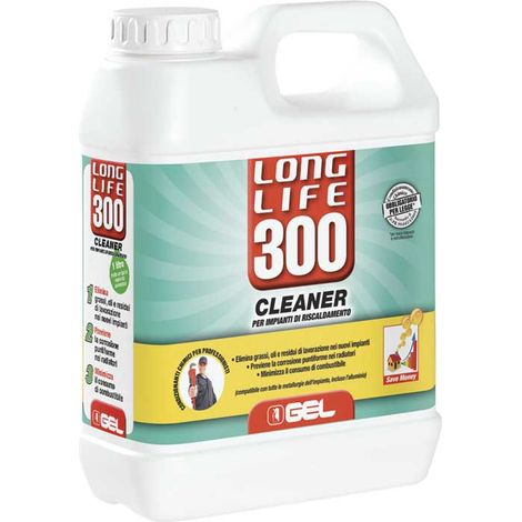 DETERGENTE PER IMPIANTI TERMICI ""LONG LIFE 300"" Tanica 1 lt.