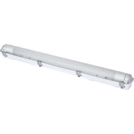 Sygonix LED-Feuchtraum-Wannenleuchte LED-Röhre T8 9 W Neutralweiß Grau