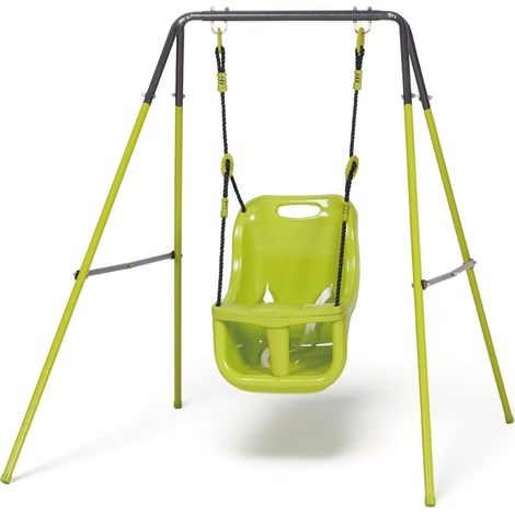 Altalena bambino con sediolino di sicurezza baby in acciaio gioco da giardino Allegra Baby Baby