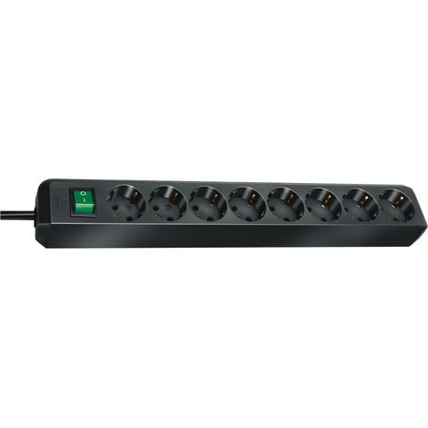 Brennenstuhl 1159300018 Steckdosenleiste mit Schalter 8fach Schwarz Schutzkontakt 1 St. (1/5)