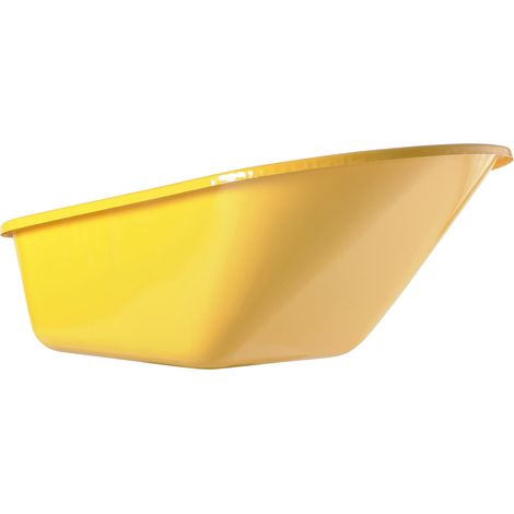 HAEMMERLIN Caisse peinte jaune 110 L 4 trous - pour brouette Bati Plus 110 Réno