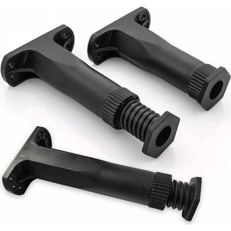 Lot de 4 pieds de support réglables en plastique pour cadres de lit, canapé, meubles et tables (130 mm-220 mm)-Karteo (1/5)