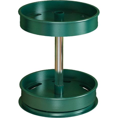 Étagère à épices rotative pour la cuisine - Étagère de rangement - Étagère à épices sur pied - Porte-épices rotatif - Étagère de rangement ronde - Organisateur de cuisine - Fer - Vert (1/5)