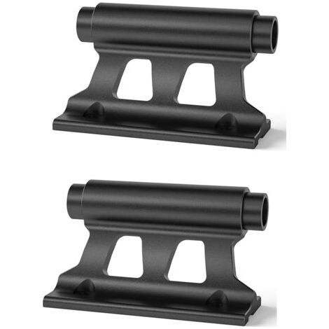 Support de fixation de fourche de vélo 2pcs – Charge maximale 15kg – Montage vertical/horizontal – Aluminium noir pour transport sécurisé (1/4)