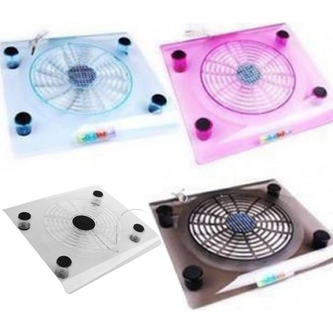 Support De Refroidissement Pour Ordinateur Portable - Ventilateur USB Silencieux - Compatible 15 Pouces - En Acrylique - 1 Unité (1/5)