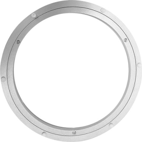 Plattenteller aus silberfarbenem Aluminium, 30 cm (12 Zoll). (1/5)