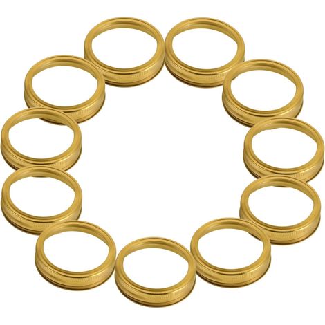 Lot de 24 anneaux de couvercle pour bocaux de conserve large ouverture (70 mm), anneaux métalliques pour bocaux Mason