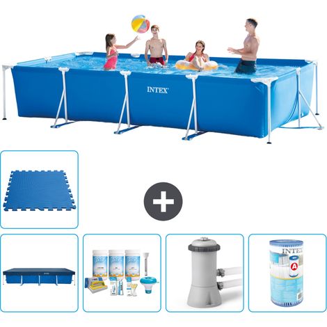 Intex Piscine Tubulaire Rectangulaire - 450x220x84 cm - 6-pièces  S40246 (1/5)