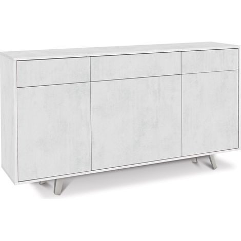 Mobile 3 Ante 3 Cassetti 164x92x41 cm Ossido Bianco (1/2)