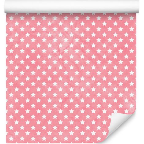 Papier peint Étoiles Corail pour salon et chambre 50x1000 cm (1/5)