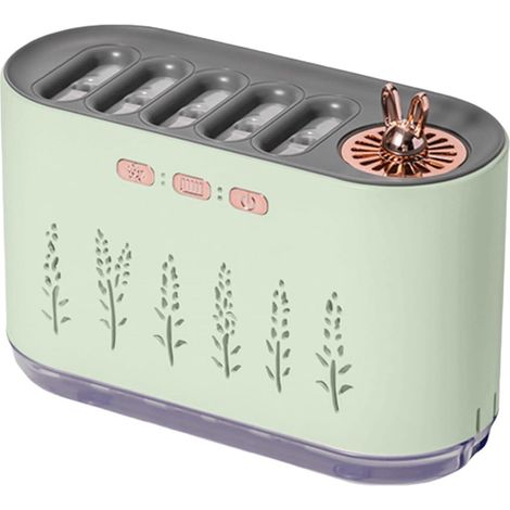 Humidificateur de chambre, alimenté par USB, avec lumière LED RGB, adapté aux bébés, dimensions 18 x 7 x 11,5 cm (1/5)