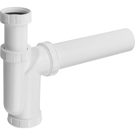 Siphon d'évier de cuisine 6/4", DN50, blanc (1/2)
