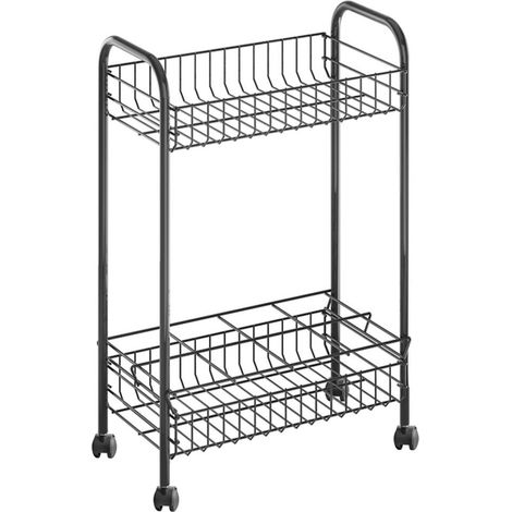 Chariot à lave Metaltex Belino + porte-bouteille 23x41x63 Noir (1/2)