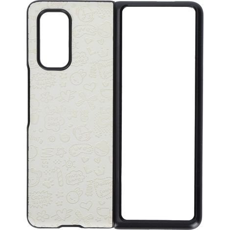 Étui de téléphone pliable blanc pour Xiaomi MIX FOLD Little Witch, texture cuir. (1/5)