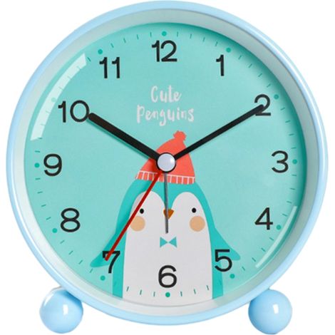 Réveil pour enfants, réveil lumineux sans tic-tac, réveil de travail, apprentissage, mignon, animal, entraîneur de sommeil