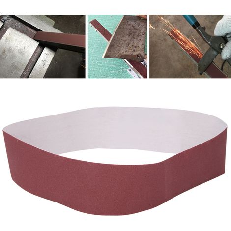 10 Stück Aluminiumoxid-Schleifbänder, Schleifband, Polierwerkzeug 528 x 50 mm für Möbel- und Holzbearbeitung, Körnung 600 (1/5)