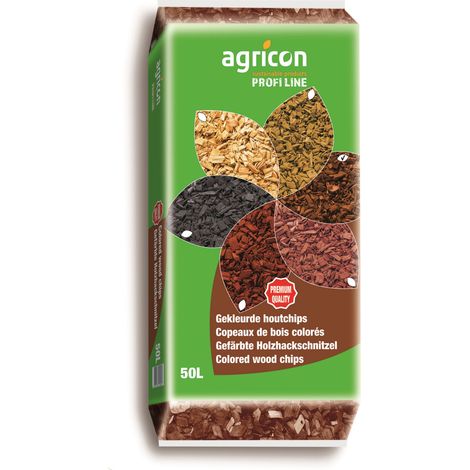 Agricon Hackschnitzel Garten braun 50 L