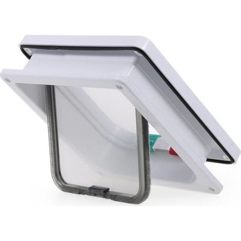 Porte pour chat et porte pour chien avec aimant à quatre voies, code L (23,5 5,5 25 cm) (1/5)