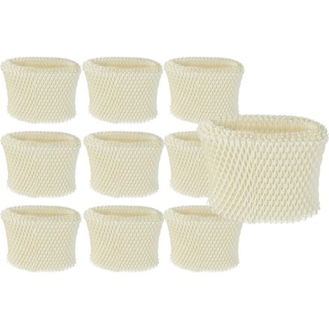 vhbw 10x Replacement Filter compatible with Philips HU4707/13, HU4706, HU4706/11, HU4707 Humidifier, Air Purifier (1/4)
