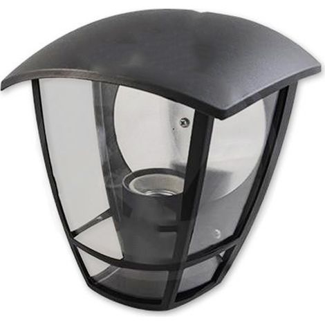 Lanterna Esterno Giardino 60W Attacco E27 Nera Lampada Parete Vintage N-5702