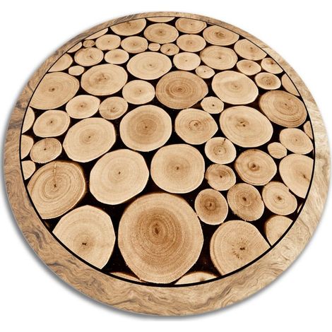 Tapis de Cuisine en Vinyle Rond PVC - Passage - ⌀fi60 cm (1/5)