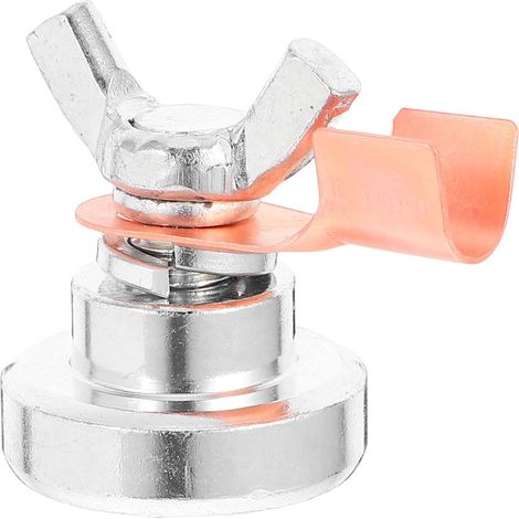 Pince Accessoire de Mise la Terre Magnétique en Fer pour Soudage Conductivité Électrique Stable Métal Argenté pour Atelier de Soudure (1/5)
