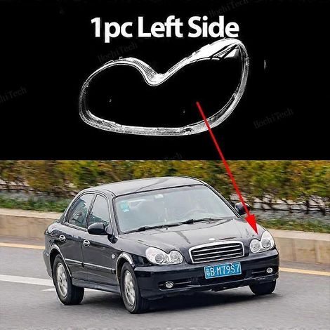 Scheinwerferabdeckung, wasserdicht, helle Abdeckung, klare Linse, passend für Hyundai Sonata Sonica EF-B Facelift 01-05 – 1 Stück, linke Seite (1/5)