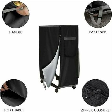 Housse de rangement pour lit pliant réglable étanche anti-poussière housse de protection multifonctions intérieur extérieur housse de matelas pour lit pliant 99 38 114 cm (1/3)