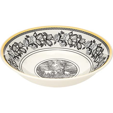 Villeroy & Boch Audun Ferme Ciotolina da Dessert, Porcellana Premium, Bianco/Grigio (1/4)
